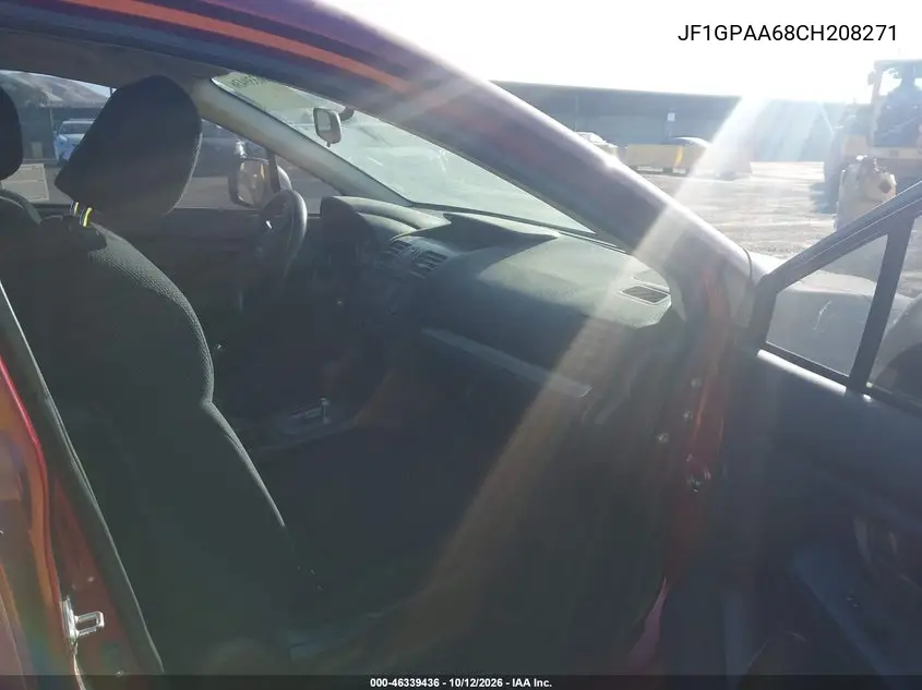 2012 SUBARU IMPREZA VIN JF1GPAA68CH208271 — фото 5
