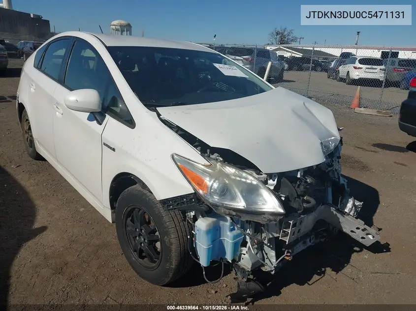 TOYOTA PRIUS 2012, VIN JTDKN3DU0C5471131