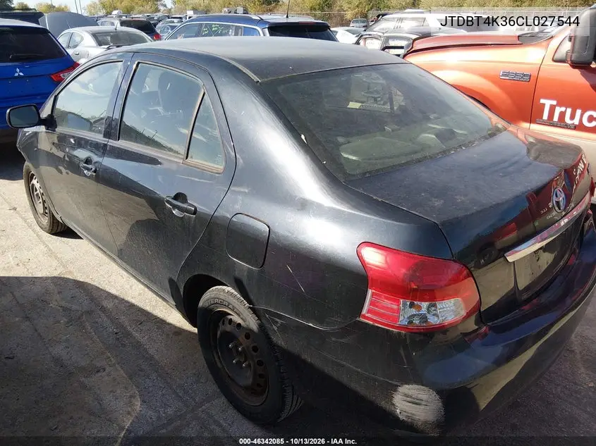 2012 TOYOTA YARIS VIN JTDBT4K36CL027544 — фото 3