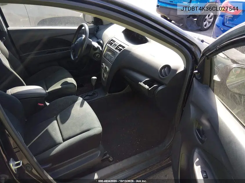 2012 TOYOTA YARIS VIN JTDBT4K36CL027544 — фото 5