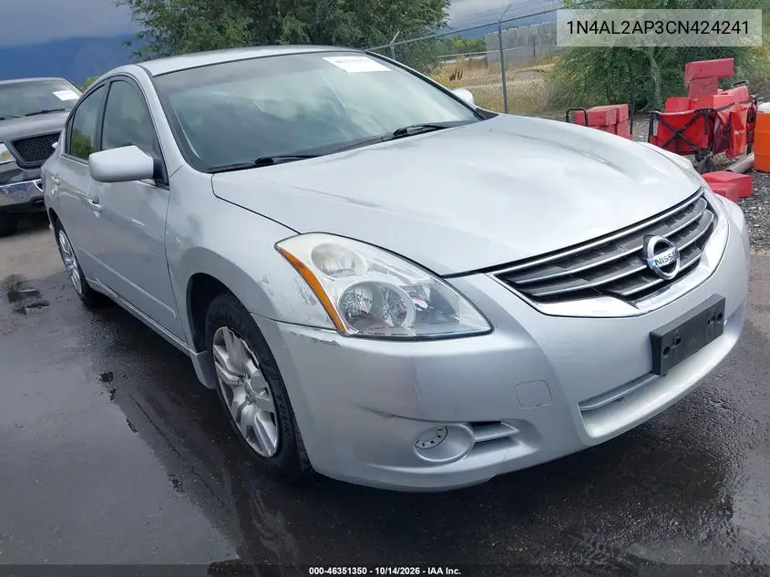 NISSAN ALTIMA 2012, VIN 1N4AL2AP3CN424241
