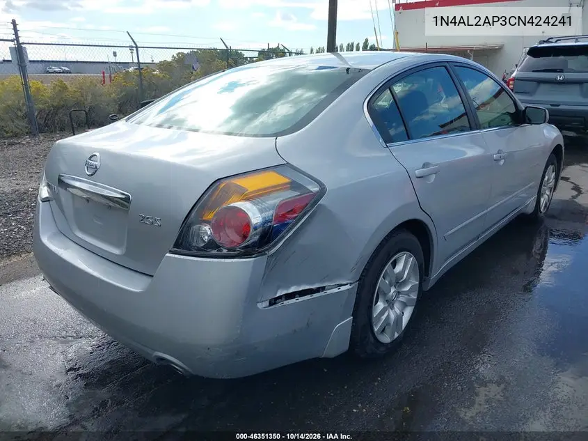 2012 NISSAN ALTIMA VIN 1N4AL2AP3CN424241 — фото 4