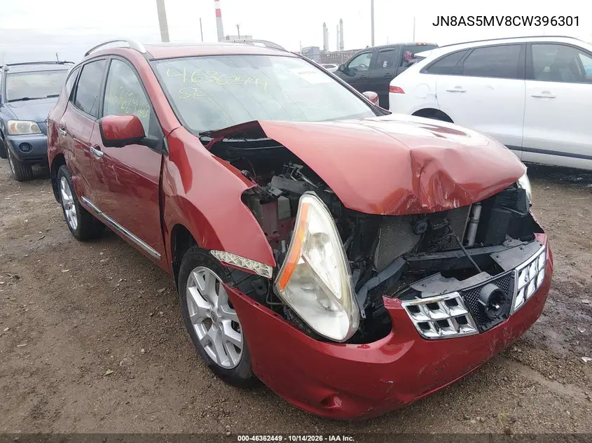 NISSAN ROGUE 2012, VIN JN8AS5MV8CW396301