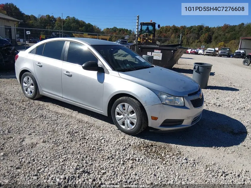 CHEVROLET CRUZE 2012, VIN 1G1PD5SH4C7276608