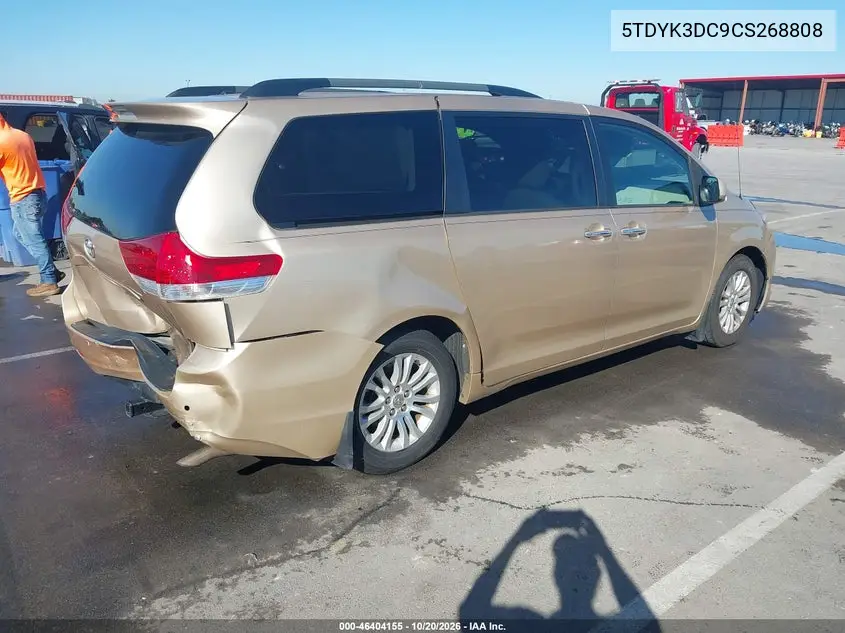 2012 TOYOTA SIENNA VIN 5TDYK3DC9CS268808 — фото 4