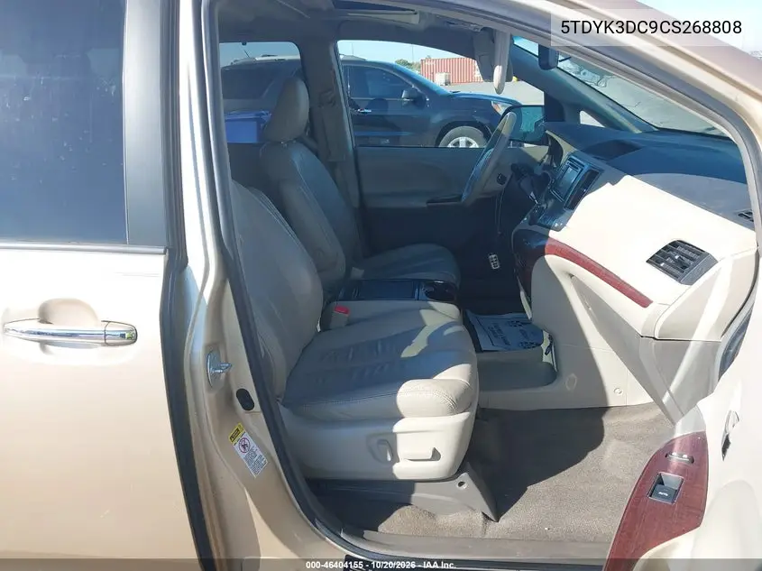 2012 TOYOTA SIENNA VIN 5TDYK3DC9CS268808 — фото 5