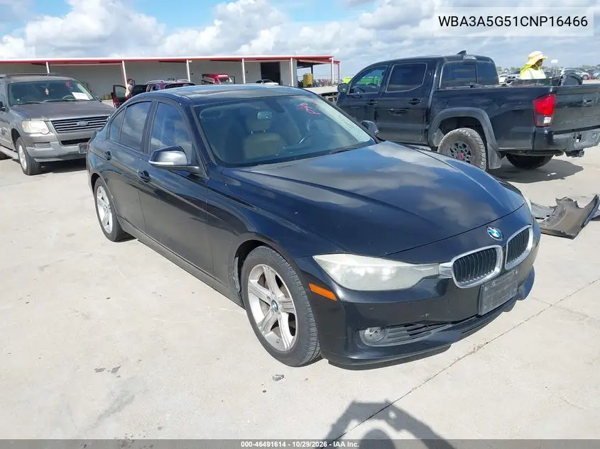 BMW 3ER 2012, VIN WBA3A5G51CNP16466