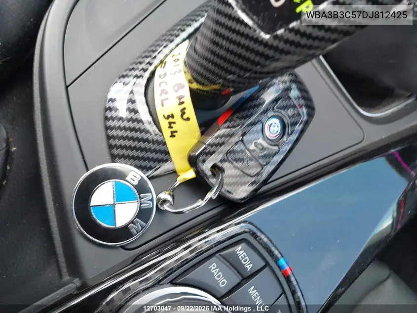 2013 BMW 3ER VIN WBA3B3C57DJ812425 — фото 10