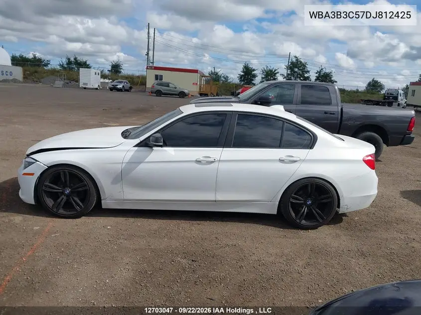 2013 BMW 3ER VIN WBA3B3C57DJ812425 — фото 13