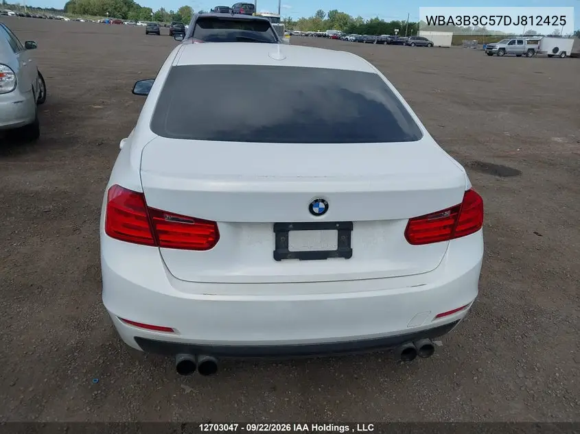 2013 BMW 3ER VIN WBA3B3C57DJ812425 — фото 15