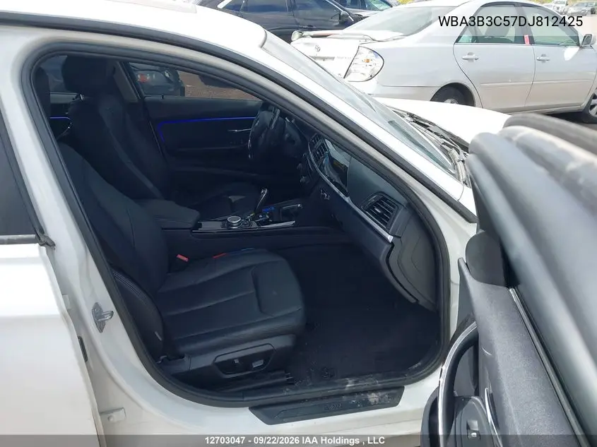 2013 BMW 3ER VIN WBA3B3C57DJ812425 — фото 5