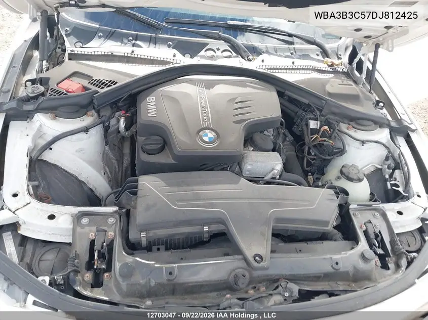 2013 BMW 3ER VIN WBA3B3C57DJ812425 — фото 9