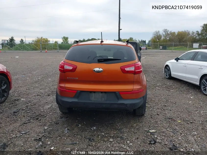 2013 KIA SPORTAGE VIN KNDPBCA21D7419059 — фото 17