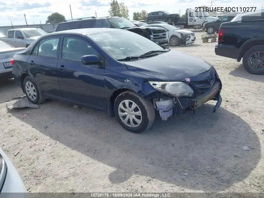 TOYOTA COROLLA 2013, VIN 2T1BU4EE4DC110277
