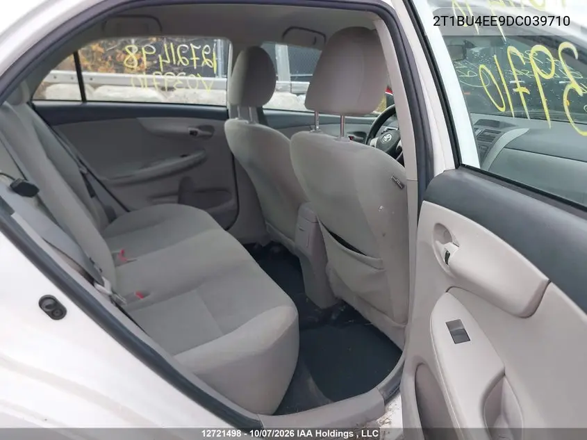 2013 TOYOTA COROLLA VIN 2T1BU4EE9DC039710 — фото 8