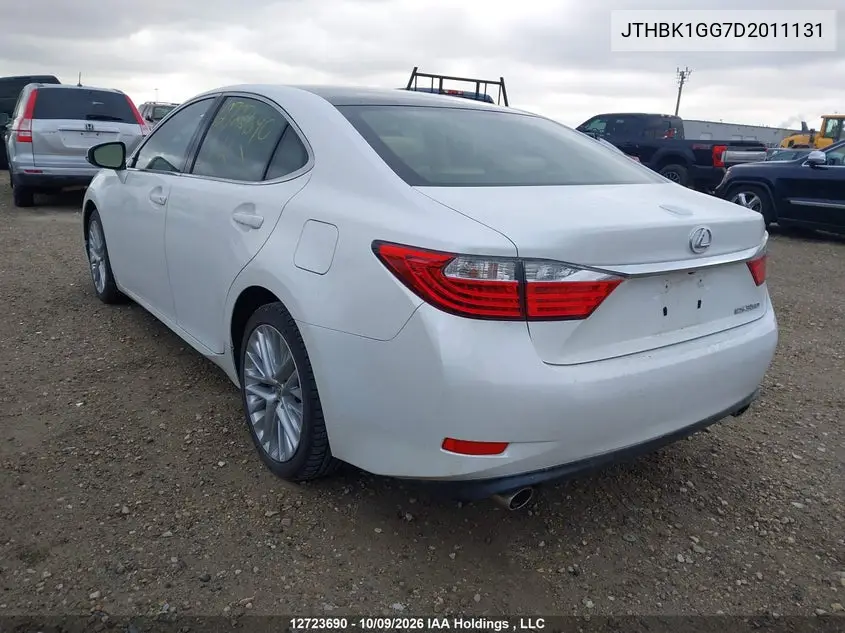 2013 LEXUS ES VIN JTHBK1GG7D2011131 — фото 3