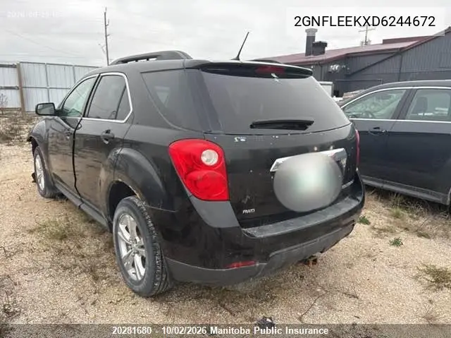 2013 CHEVROLET EQUINOX VIN 2GNFLEEKXD6244672 — фото 3