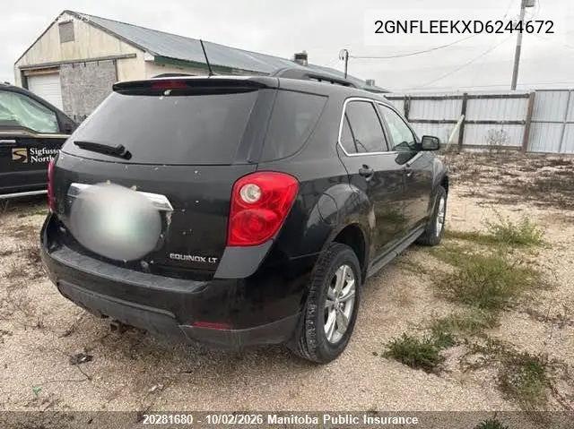 2013 CHEVROLET EQUINOX VIN 2GNFLEEKXD6244672 — фото 4