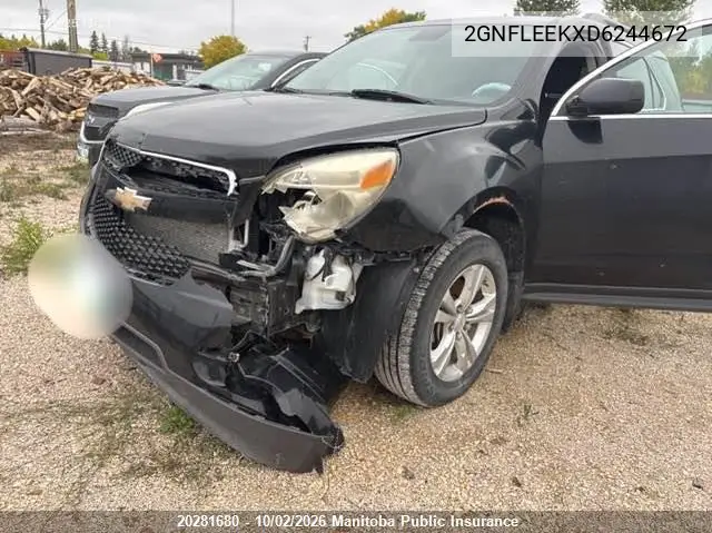 2013 CHEVROLET EQUINOX VIN 2GNFLEEKXD6244672 — фото 6