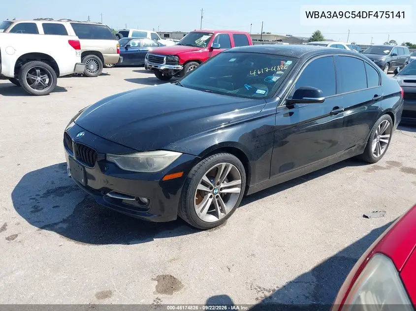 2013 BMW 3ER VIN WBA3A9C54DF475141 — фото 2