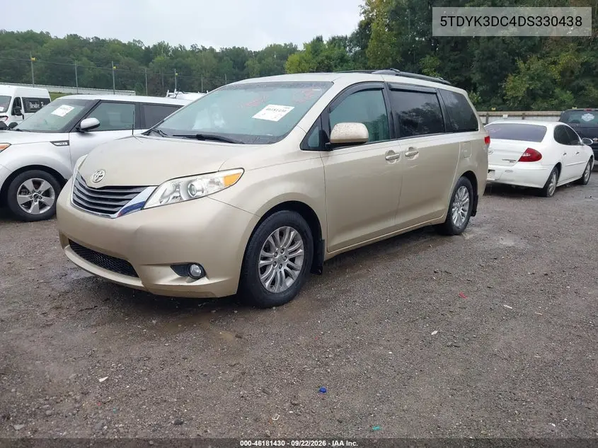 2013 TOYOTA SIENNA VIN 5TDYK3DC4DS330438 — фото 2