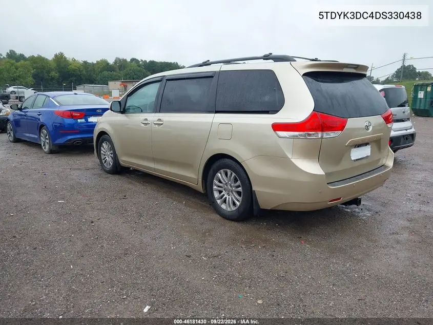 2013 TOYOTA SIENNA VIN 5TDYK3DC4DS330438 — фото 3