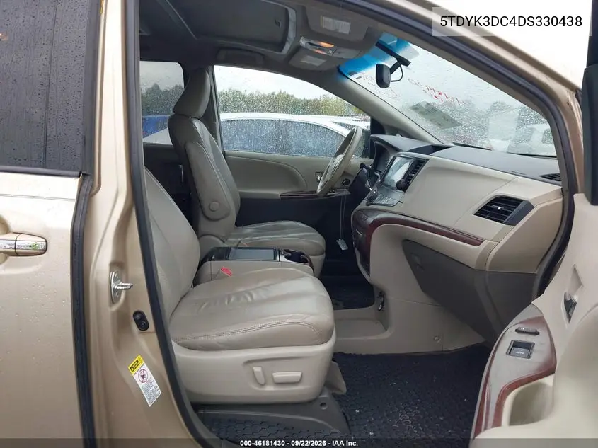 2013 TOYOTA SIENNA VIN 5TDYK3DC4DS330438 — фото 5
