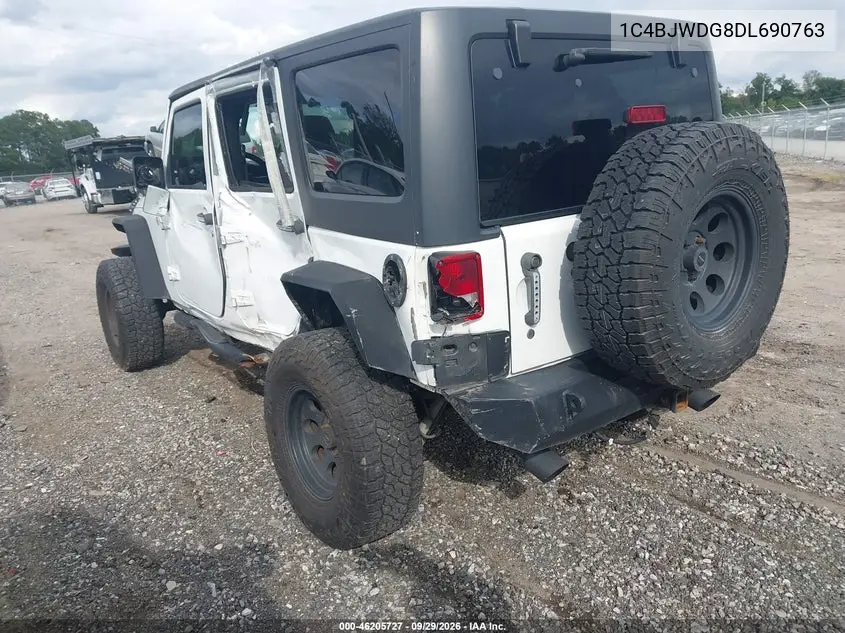 2013 JEEP WRANGLER VIN 1C4BJWDG8DL690763 — фото 3