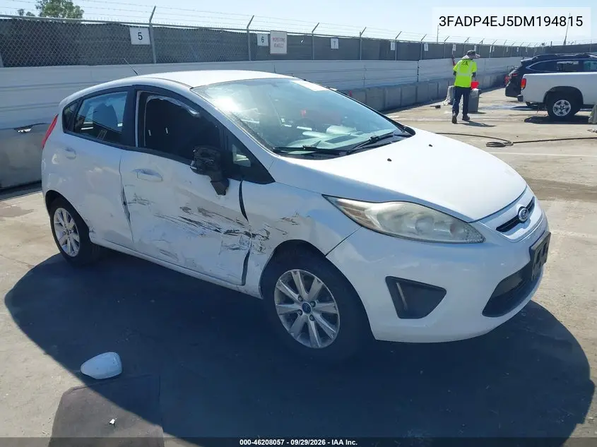 FORD FIESTA 2013, VIN 3FADP4EJ5DM194815