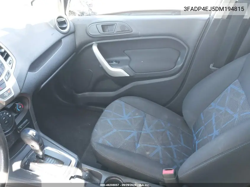 2013 FORD FIESTA VIN 3FADP4EJ5DM194815 — фото 5