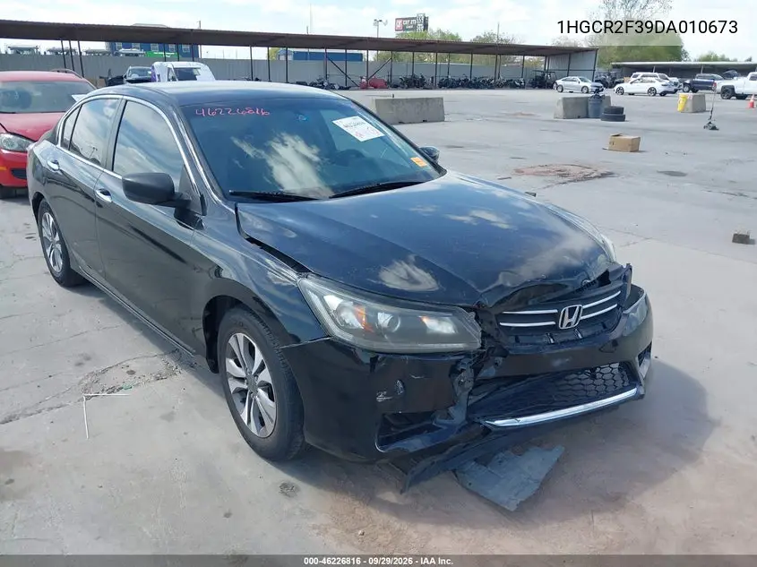 HONDA ACCORD 2013, VIN 1HGCR2F39DA010673