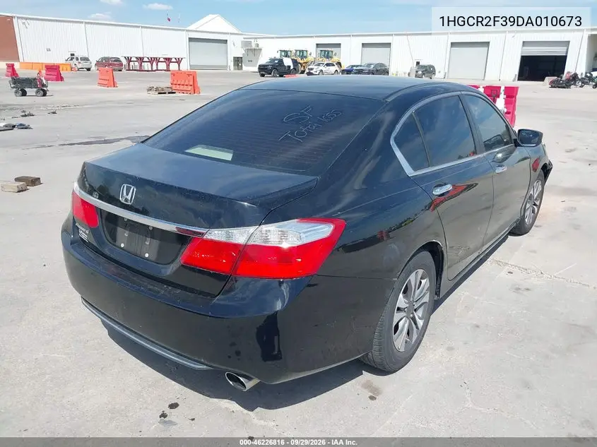 2013 HONDA ACCORD VIN 1HGCR2F39DA010673 — фото 4