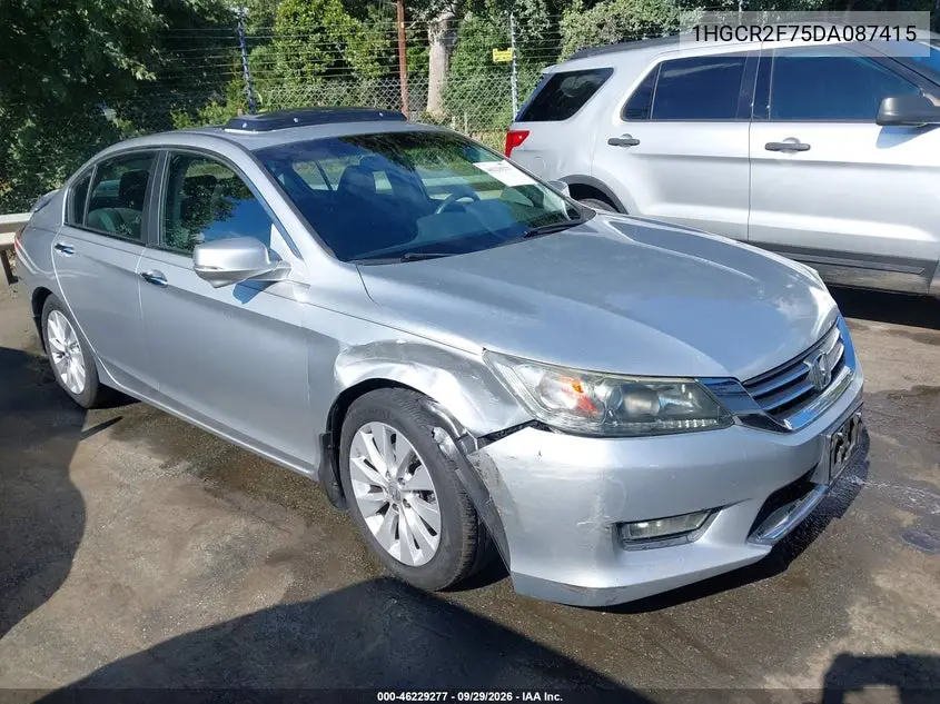 HONDA ACCORD 2013, VIN 1HGCR2F75DA087415