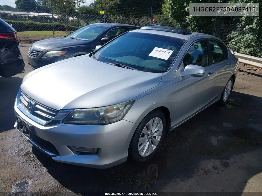 2013 HONDA ACCORD VIN 1HGCR2F75DA087415 — фото 2