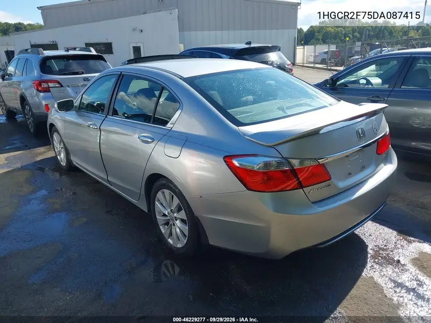 2013 HONDA ACCORD VIN 1HGCR2F75DA087415 — фото 3