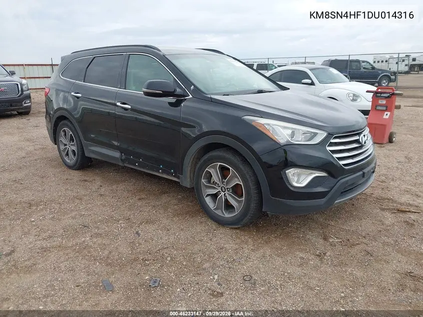 HYUNDAI SANTA FE 2013, VIN KM8SN4HF1DU014316