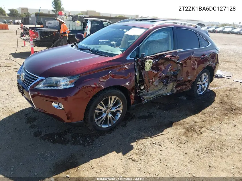 2013 LEXUS RX VIN 2T2ZK1BA6DC127128 — фото 2