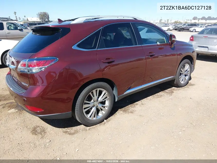 2013 LEXUS RX VIN 2T2ZK1BA6DC127128 — фото 4
