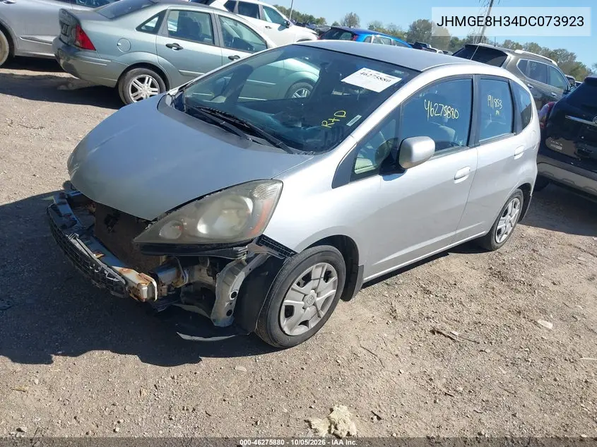 2013 HONDA FIT VIN JHMGE8H34DC073923 — фото 2