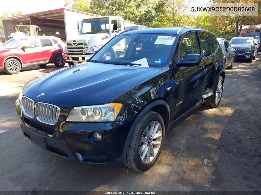 2013 BMW X3 VIN 5UXWX9C52D0D02608 — фото 2