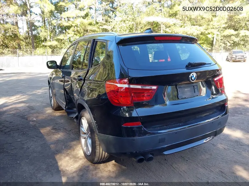 2013 BMW X3 VIN 5UXWX9C52D0D02608 — фото 3