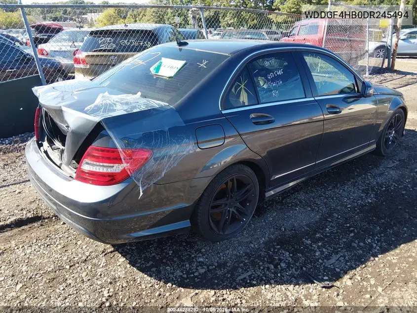 2013 MERCEDES C-KLASSE VIN WDDGF4HB0DR245494 — фото 4