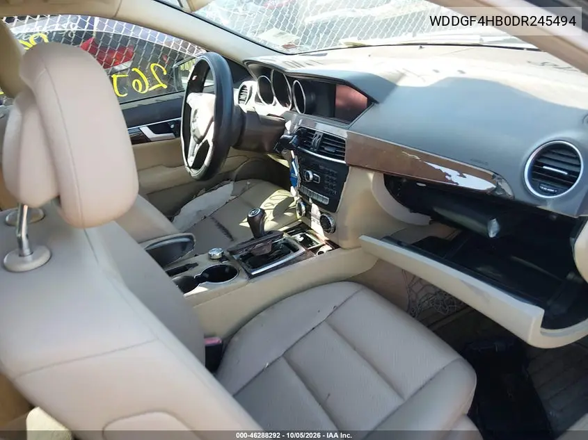 2013 MERCEDES C-KLASSE VIN WDDGF4HB0DR245494 — фото 5