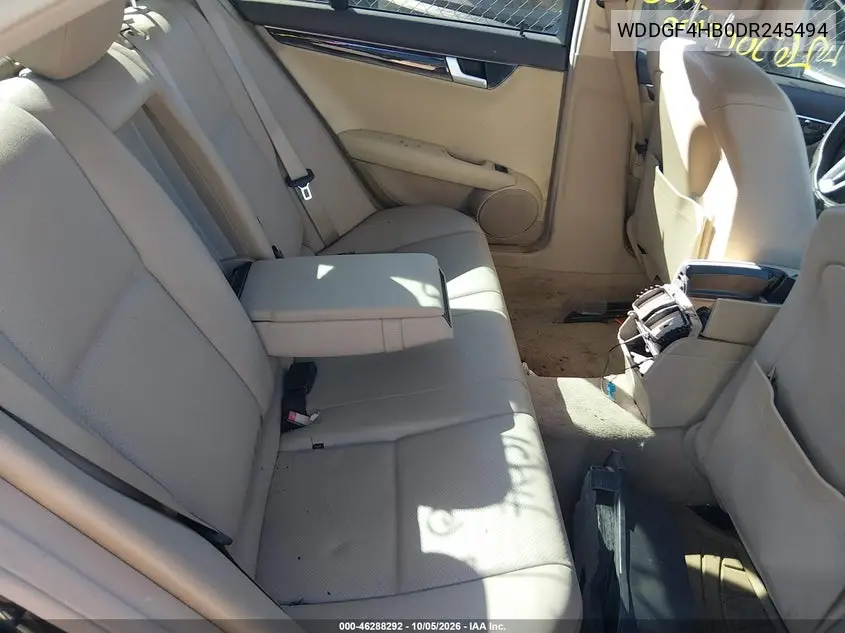 2013 MERCEDES C-KLASSE VIN WDDGF4HB0DR245494 — фото 8