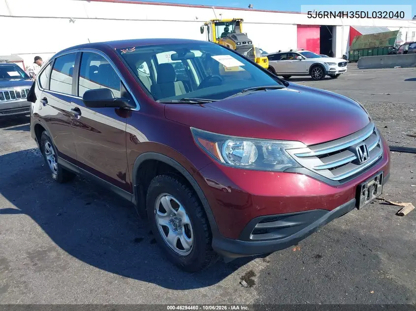 HONDA CR-V 2013, VIN 5J6RN4H35DL032040