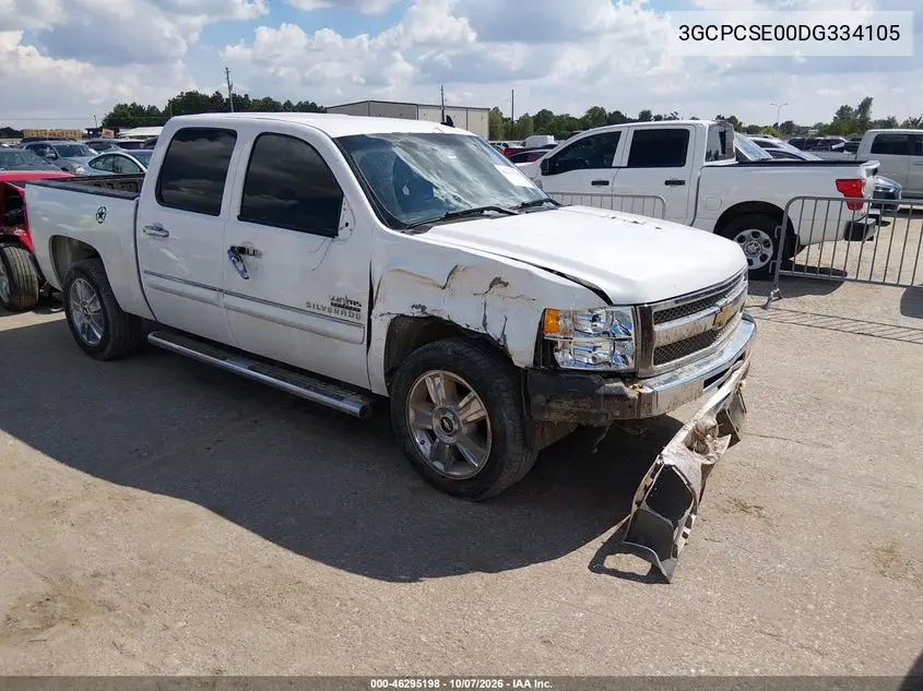 CHEVROLET SILVERADO 2013, VIN 3GCPCSE00DG334105