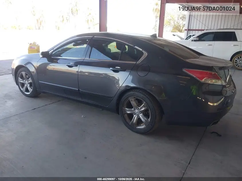 2013 ACURA TL VIN 19UUA9F57DA001024 — фото 3