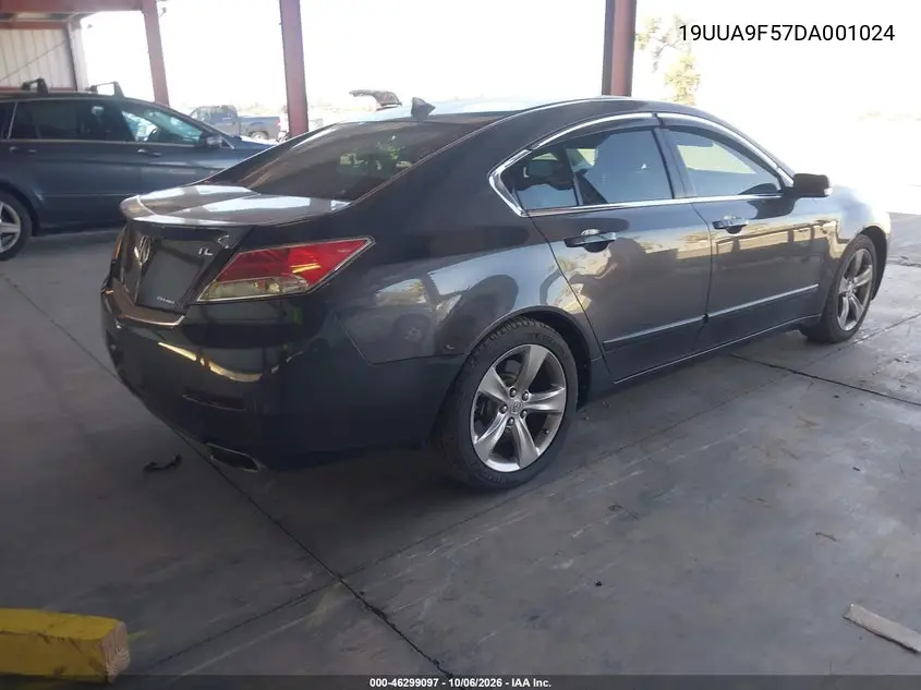 2013 ACURA TL VIN 19UUA9F57DA001024 — фото 4