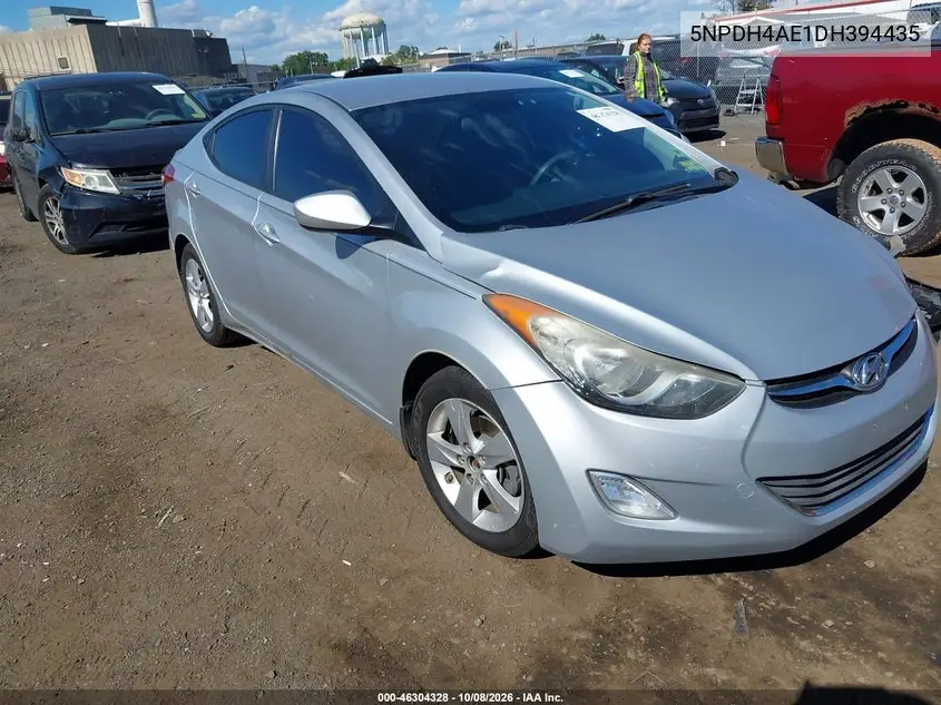 HYUNDAI ELANTRA 2013, VIN 5NPDH4AE1DH394435