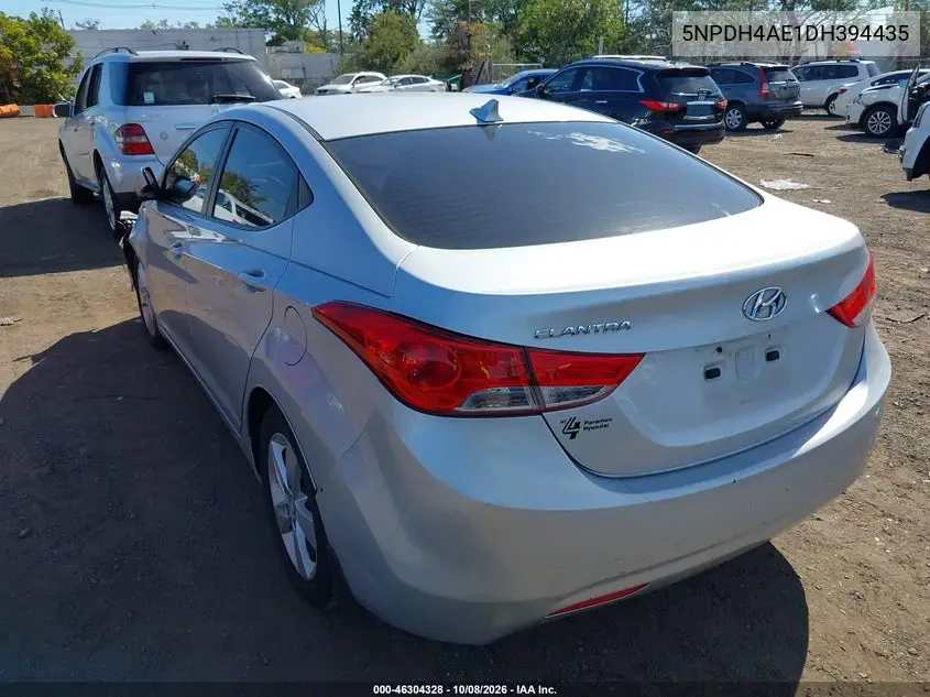 2013 HYUNDAI ELANTRA VIN 5NPDH4AE1DH394435 — фото 3